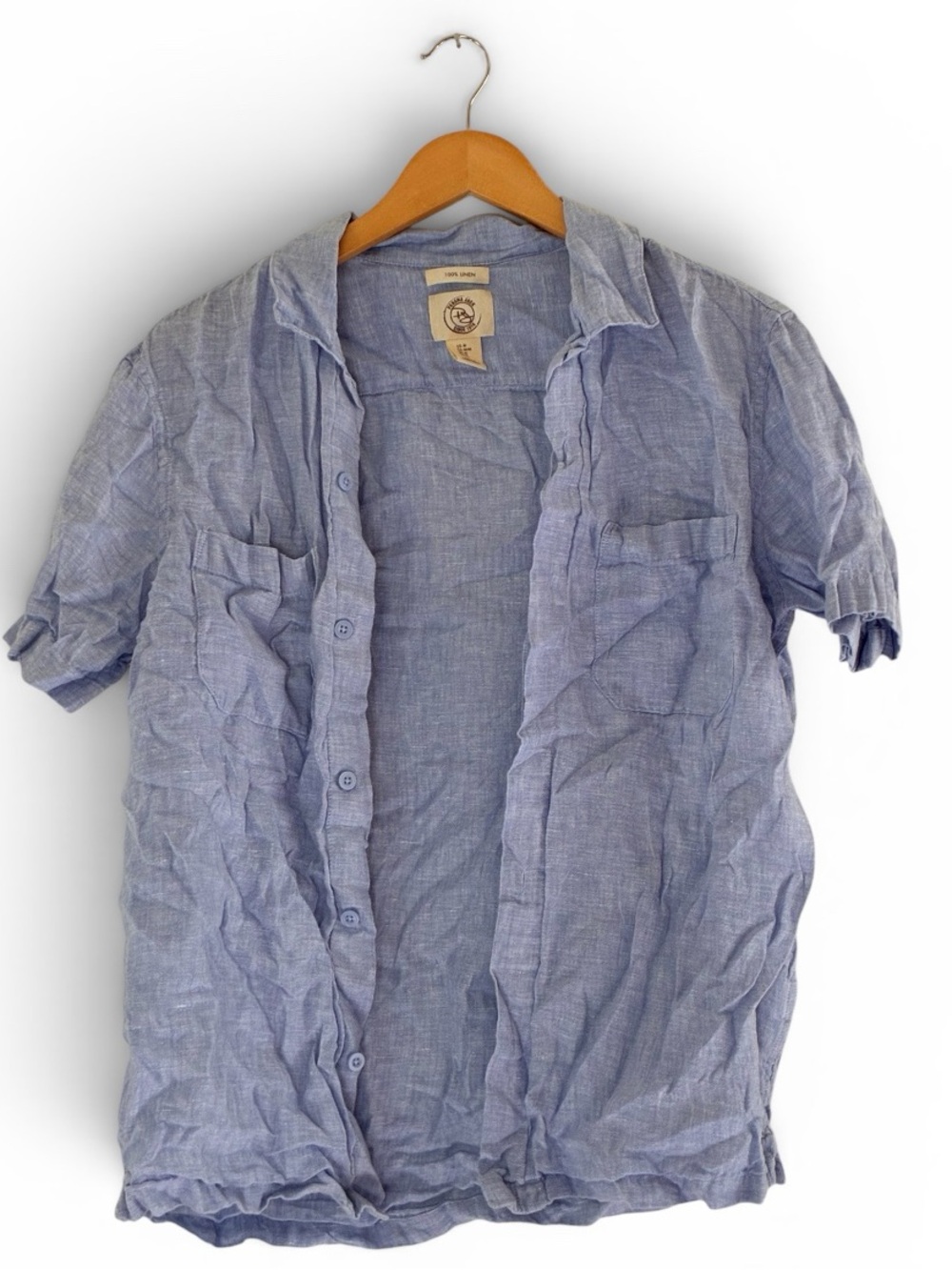 Panama Jack | 100% linen short sleeve button down casual shirt men’s size medium